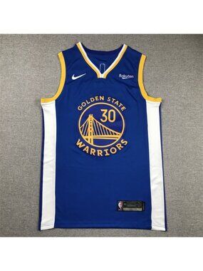 Youths Kids Stephen Curry Stitched Blue Jersey